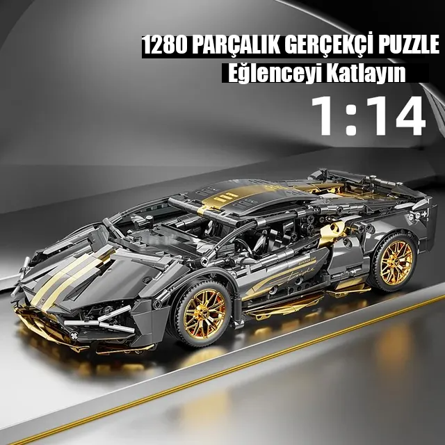 Altın Çizgi Lamborghini | 1259 Parça